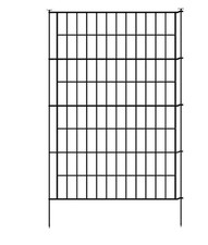 Ensemble de panneaux de clôture de jardin ARIFARO noir 101 x 71 cm 5 panneaux...