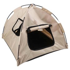 Tente pliante pour animaux de compagnie avec fenêtres en maille respirante pour