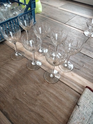 Lot anciens verre - , 6