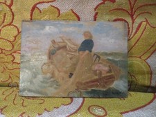 ancien petit tableau pochade