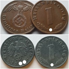 Allemagne Nazie 1 Reich Pfennig 3eme Reich 1937-1945 GERMANY REICHSPFENNIG