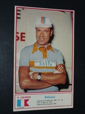 CARTE MIROIR SPRINT CYCLISME 1961 NELLO LAUREDI TOUR FRANCE HELYETT-POTIN