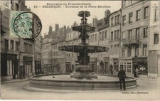 Cpa besancon fontaine - besancon, de