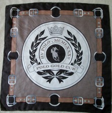 - Foulard  HV POLO  soie  TBEG