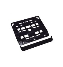 Cadre de plaque d'immatriculation moto noir métallisé