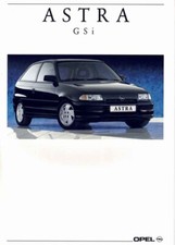 Catalogue Brochure Opel Astra GSI 08/1991 France