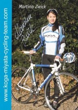 CYCLISME carte cycliste MARTINA ZWICK équipe KOGA-MIYATA signée