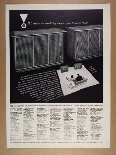 1961 jbl olympus speakers - 1961,