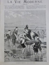 1880 PECHE CREVETTES MAREE