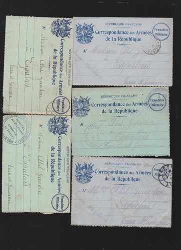 Lot carte lettres - de, carte-lettres