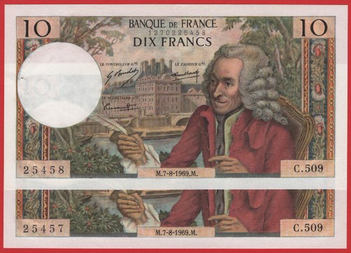 France francs voltaire - -,