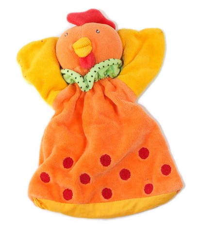 Doudou marionnette poule - doudou,