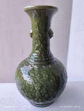 Vase lampe céramique celadon