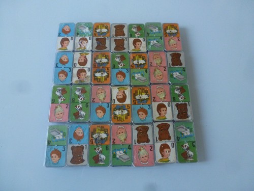 Ancien jeu dominos nounours - ancien,
