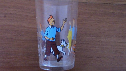Tintin herge verre 1974 - tintin,