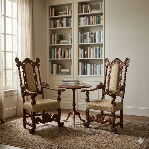 Fauteuils baroque anciens - fauteuils,