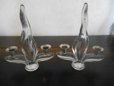 2 chandeliers en verre