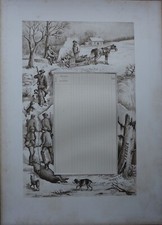 Tableau de Chasse/Photogravure/ 1895/Février