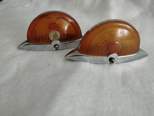 Paire cabochons feu rouge - cabochons,