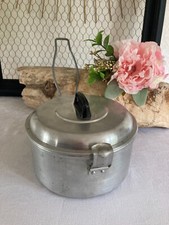 525⚜️ Ancienne Gamelle Militaire Avec Couvercle Fissler en Aluminium Vintage