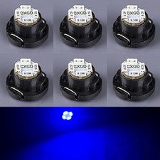 6 ampoules LED bleu T5/T4.7 néo cale SMD cluster instrument tableau de bord base lumières 12 V