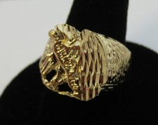 Taille 12 Hommes 14KT Or EP