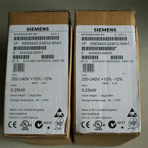 New siemens 6se6420 2ab12 5aa1 - new,
