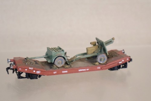 Hornby wagon plat wwii brown - plat,