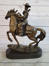Statue chevalier bronze - en,