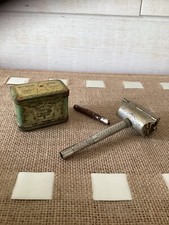 ANCIEN RASOIR STAR AVEC SA BOITE TOLE PUBLICTAIRE IMPORTE DES ETATS-UNIS
