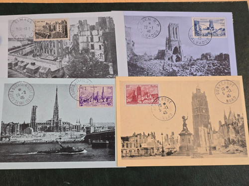 Timbre france 744 747 - timbre,