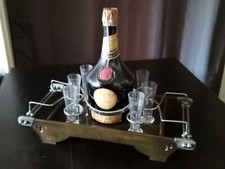 TRES RARE PLATEAU DE SERVICE LIQUEUR BENEDICTINE FECAMP