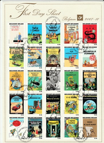 Herge tintin timbres - tintin, 25