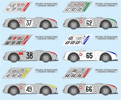 Decals porsche 550 - 550, le