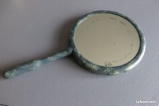 Ancien Miroir à main Rond Vintage