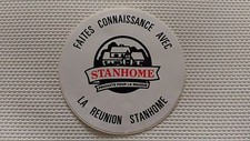 Autocollant Vintage « Faites Connaissance Avec La Réunion Stanhome » TBE.