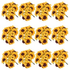  200 Pcs Office Decor Artificial Sunflower Fleurs Papier Décorations En