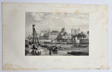 Gravure 1844 :  Loire, Nantes