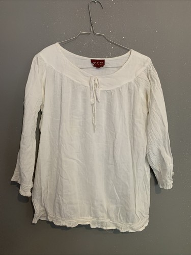 Haut blouse blanche coton - haut,
