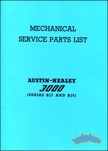 Austin healey 3000 parties - austin,