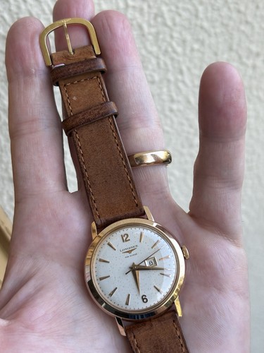 Longines date 1957 18k - ,