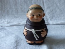 MOUTARDIER MOINE GOEBEL EN PORCELAINE ALLEMAGNE