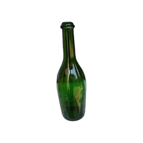 Ancienne bouteille verre - , vert