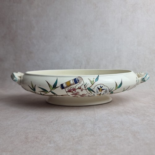 Légumier plat ancien - terre, de