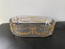 Jardinière Coupe Baccarat  cristal doré,époque Napoléon Ill style Premier Empire