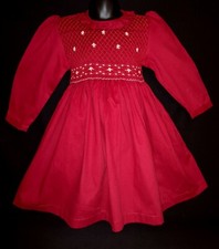 Robe smocks manches longues en