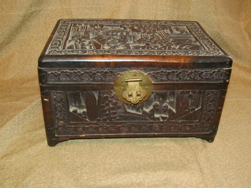 Old antique carved - or,