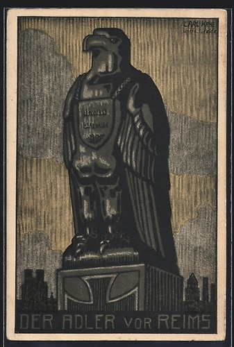 Carte postale artiste reims - d'artiste,
