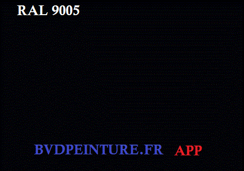 Noir finition mat ral 9005 - finition,