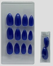 24 faux ongles bleus en forme aiguille – Royal - Blue Lagoon Stiletto